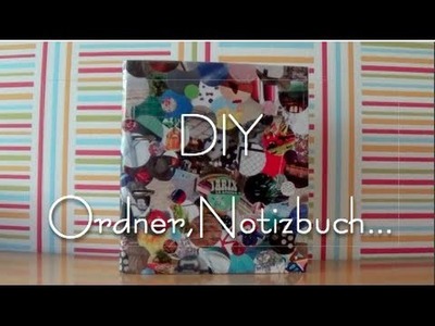 DIY Schulordner oder Notizbuch
