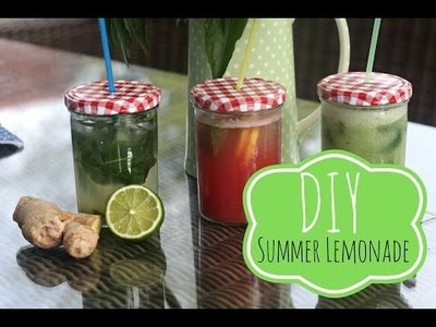 DIY Summer Lemonade - gesund & lecker 2015