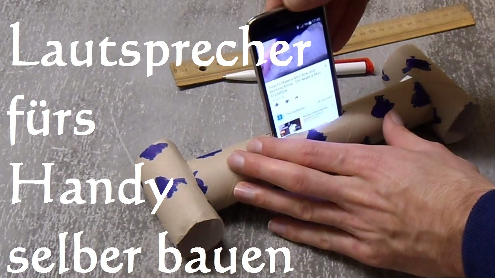 DIY Handy Smartphone Phone Lautsprecher in 2 min selber machen bauen