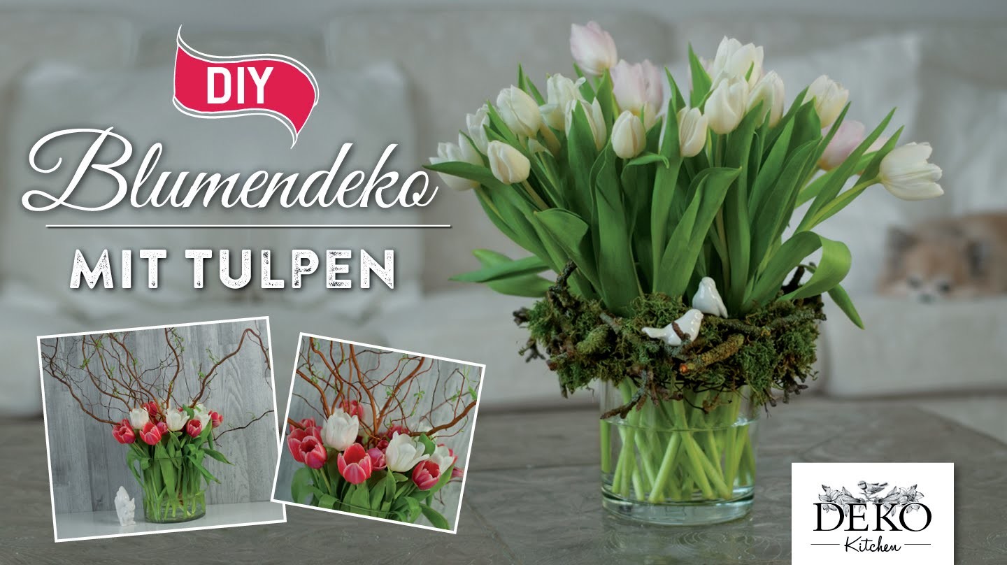 How to: hübsche Frühlings-Blumendeko mit Tulpen | Deko Kitchen