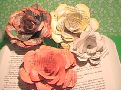 Tolle Rosen  aus Papier schnell und einfach.Great roses of paper very easy