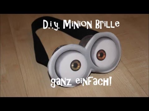 DIY Minion Brille  (minion goggles) - sehr einfach!