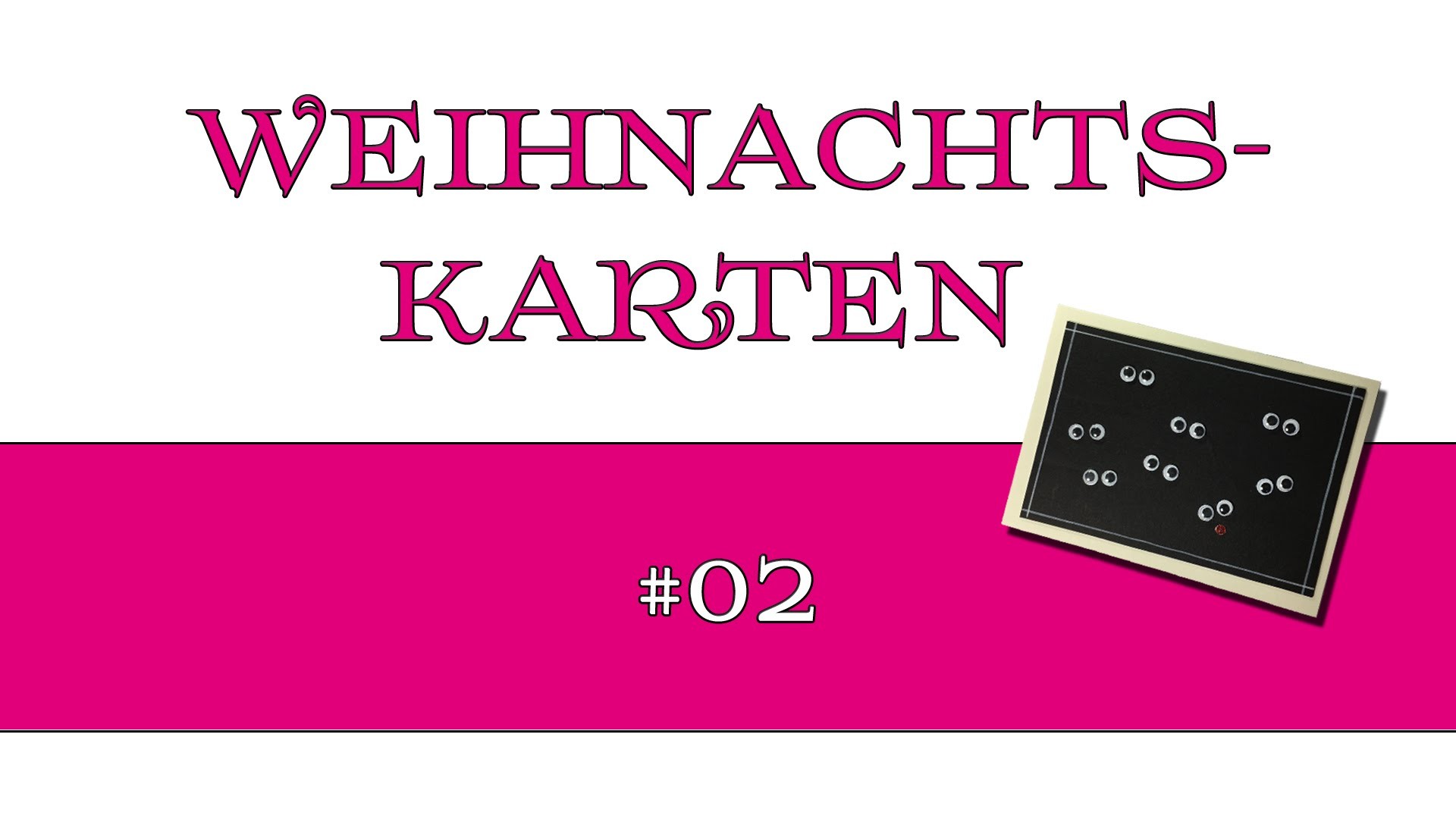 DIY: Weihnachtskarte #02.15 - Rentiere in der Nacht