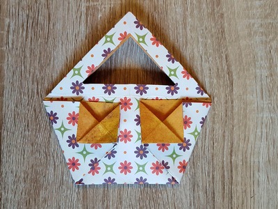 Origami Tasche falten. DIY-Origami Bag