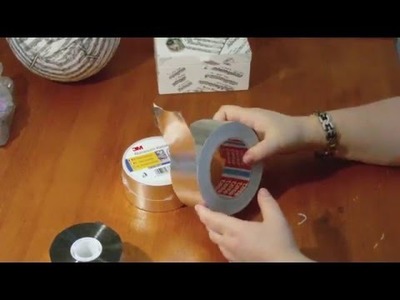 DIY - Anleitung - metal tape art- Alu Tape - Werkzeuge und Materialien