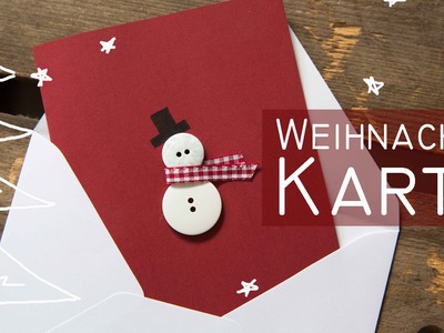 DIY Weihnachtskarte Schneemann - kekulo christmas