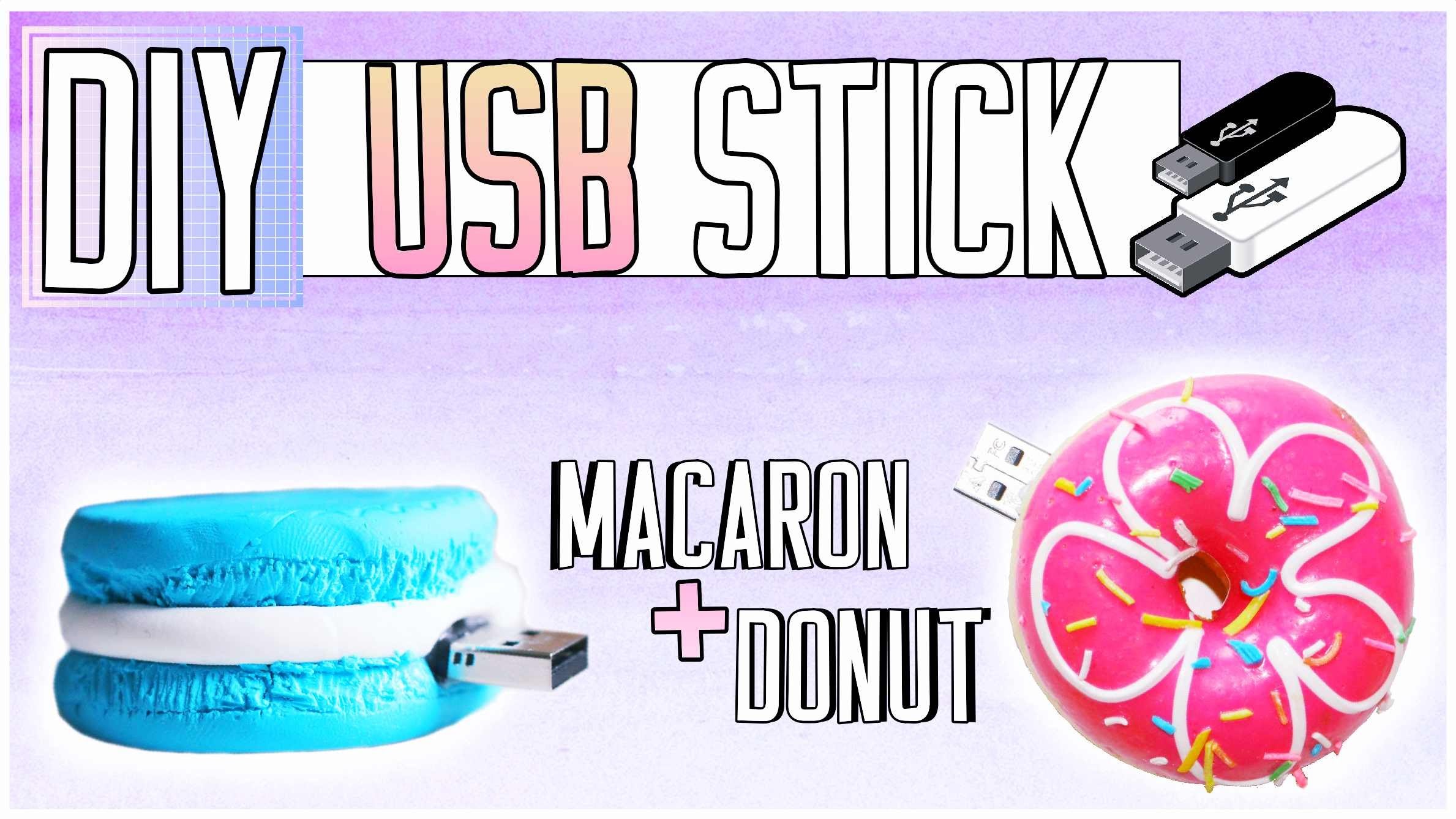 DIY Macaron + Donut USB STICK!
