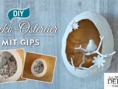 DIY: Osterdeko mit Ostereiern aus Gips selber machen | Deko Kitchen