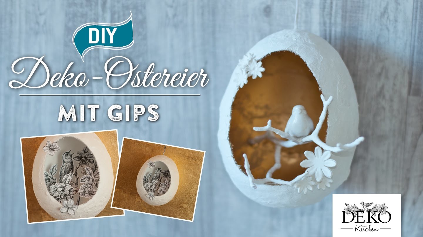 DIY: Osterdeko mit Ostereiern aus Gips selber machen | Deko Kitchen