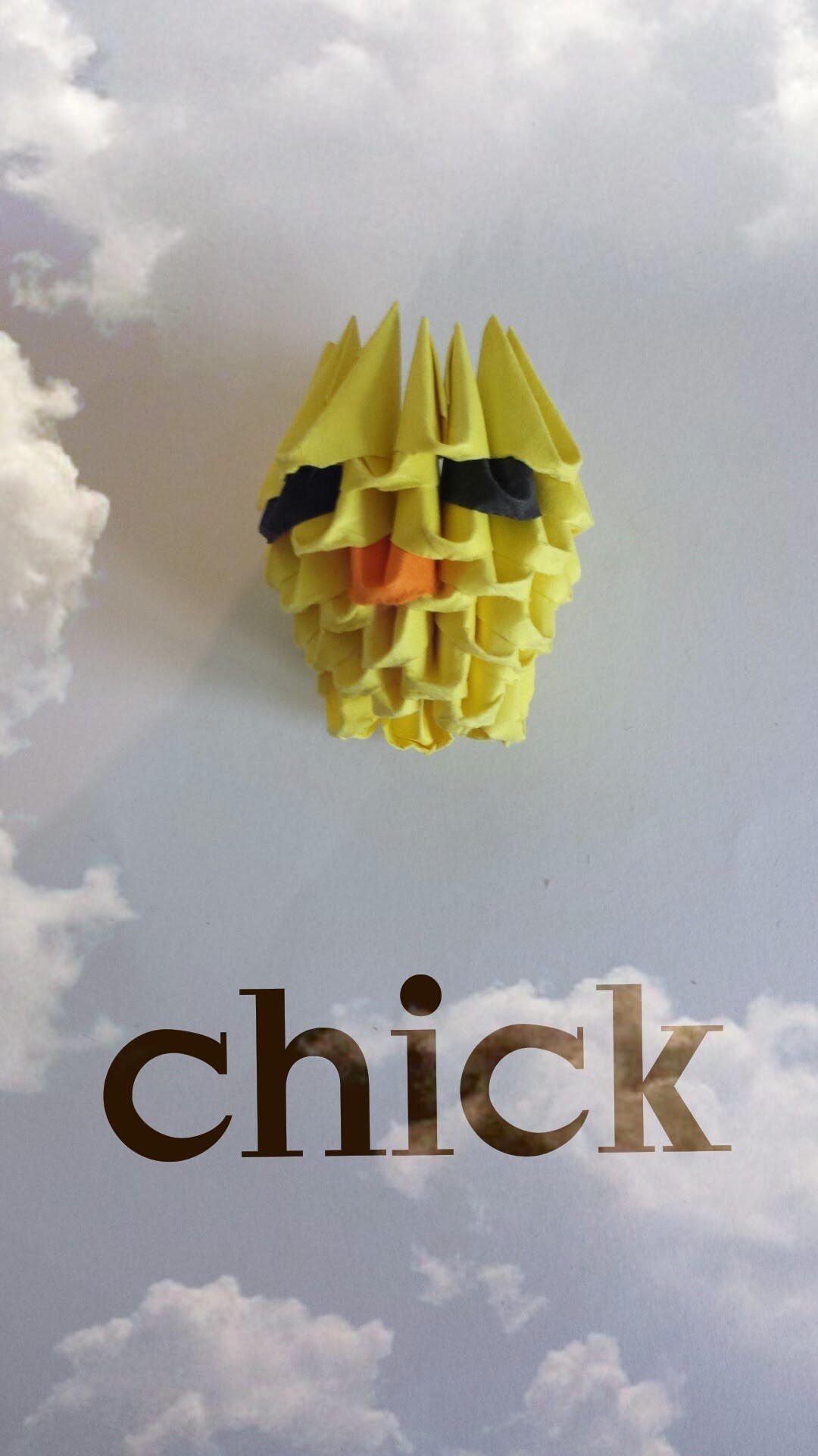 3d origami chick for beginners