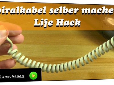 Spiralkabel selber machen - Life Hack | DIY