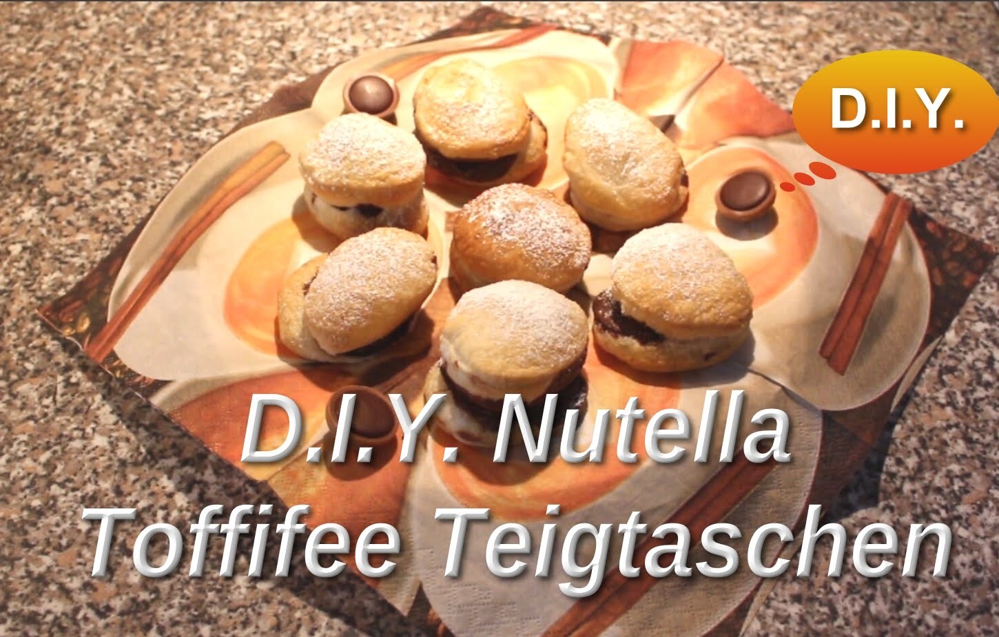 ♡♡♡ DIY  NUTELLA TOFFIFEE TEIGTASCHEN ♡♡♡