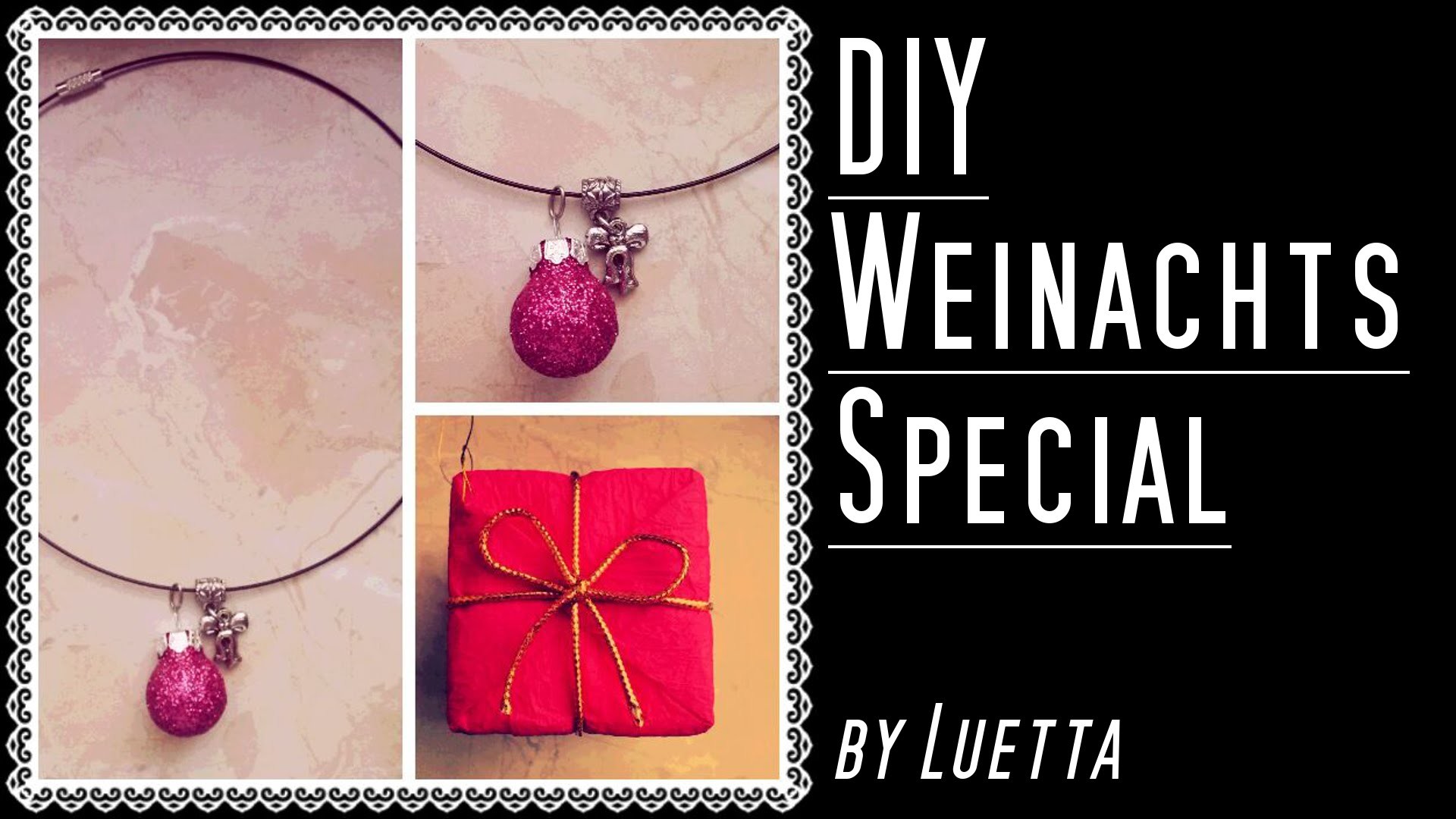 LAST MINUTE WEIHNACHTSGESCHENK - DIY Halskette - Weihnachts Special by Luetta