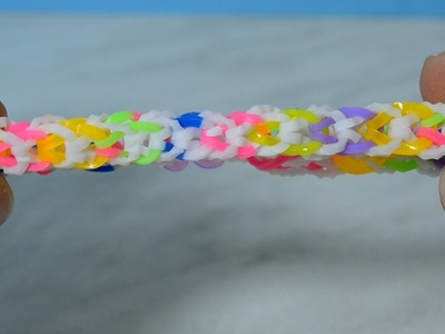 Rainbow Loom Inverted Fishtail Bracelet With Mini Loom-Without Loom