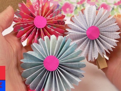 DIY Frühlings Blumen aus Papier | Dekoideen einfach und schön | Süßes Blumen Geschenk selber machen