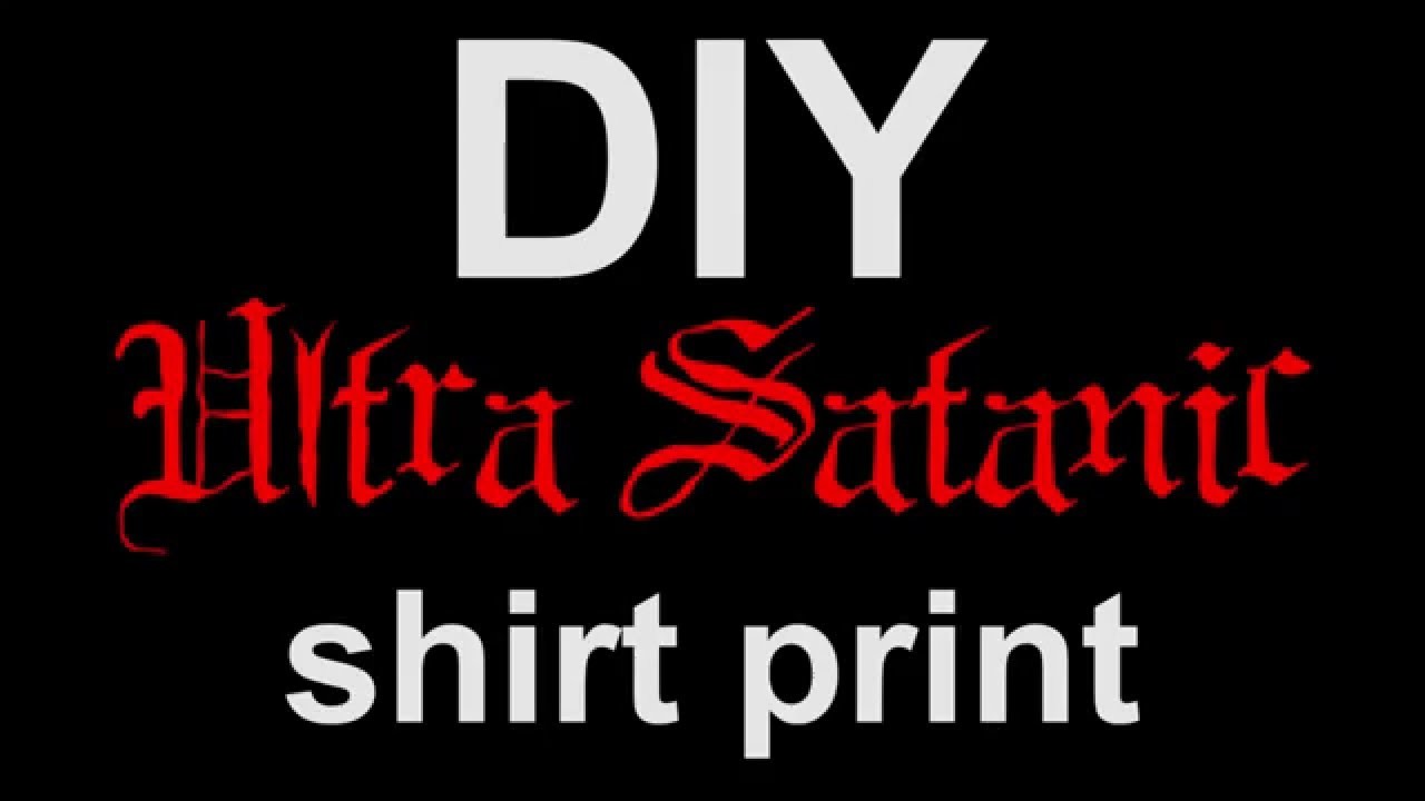 DIY Satanic Shirt