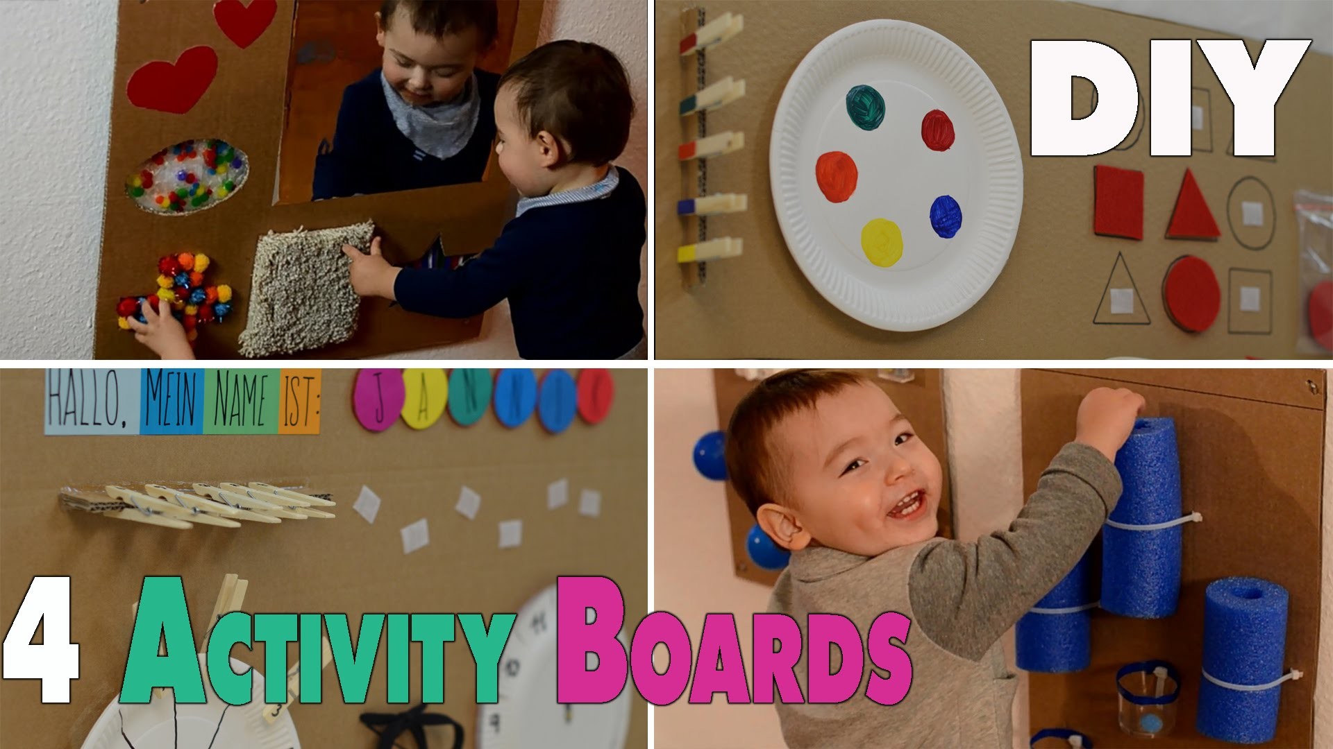 4 DIY Activity Boards for babys and toddlers | mamiblock