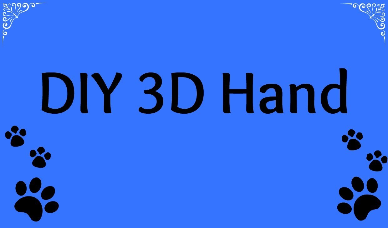 DIY 3D Hand zeichnen vom Kind