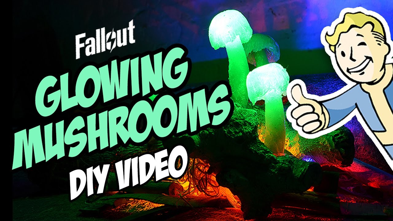 DIY: "Glowing Mushrooms" - Fallout Inspired!