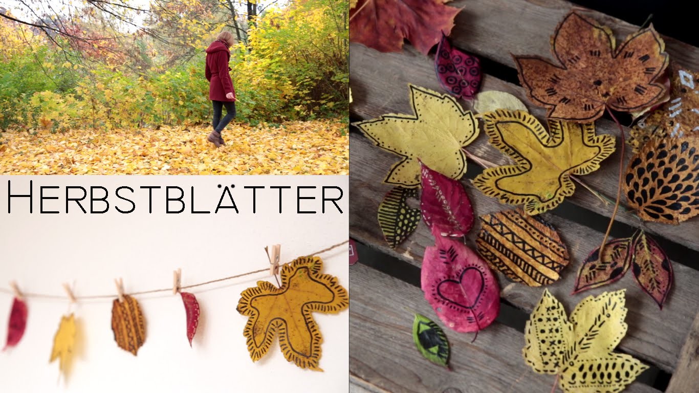 DIY Herbstblätter Deko & entspannter Herbsttag - kekulo