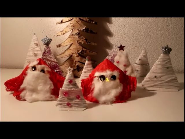 DIY: Nikoläuse. Samichläuse basteln zu Weihnachten Advent und Nikolaus-Tag