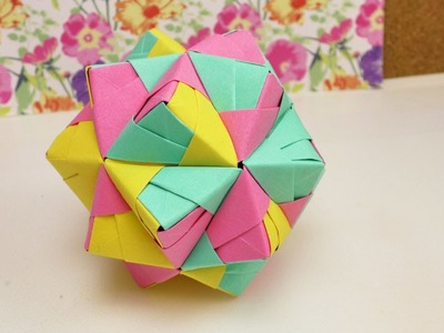 DIY Origami Stern 30 Teile | SONOBE BALL | Origami Entspannung & Dekoration | DIY Star
