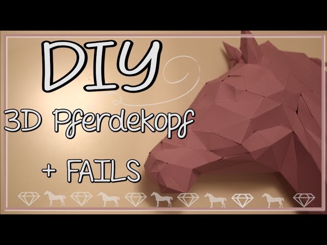 DIY Pferdekopf 3D Origami ♥ + Fails :P
