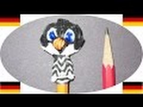 Loom Bandz Anleitung Deutsch Pinguin Bleistift Topper (Loom Bands Tiere, Rainbow Loom Deutsch)
