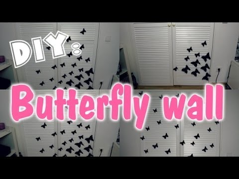 DIY: Butterfly wall ♥