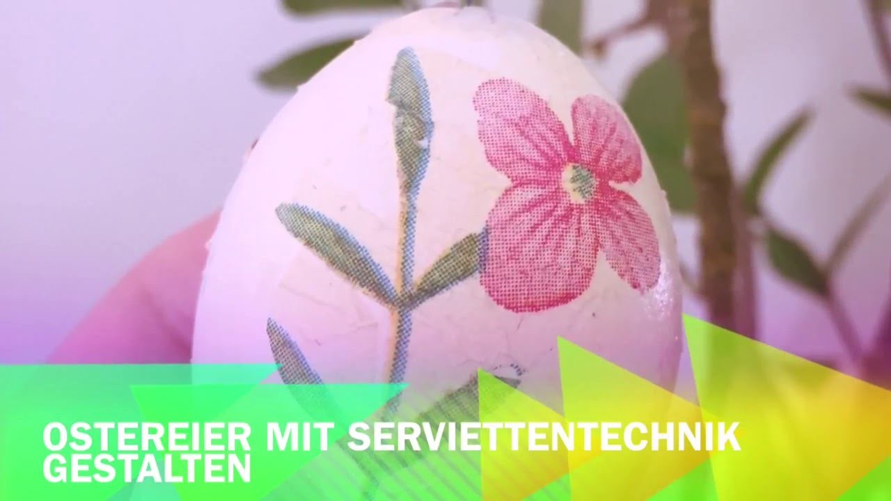 DIY Serviettentechnik Ostereier - Muckeline