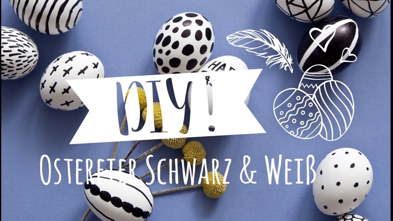 Ostereier: Bemalen im trendy Schwarz-Weiß Monochrome Look | Westwing DIY-Tipps