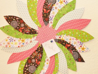 DIY Blumen Pinnwand | Zimmer Deko für den Frühling | Super schön & einfach | DIY mit Musterpapier