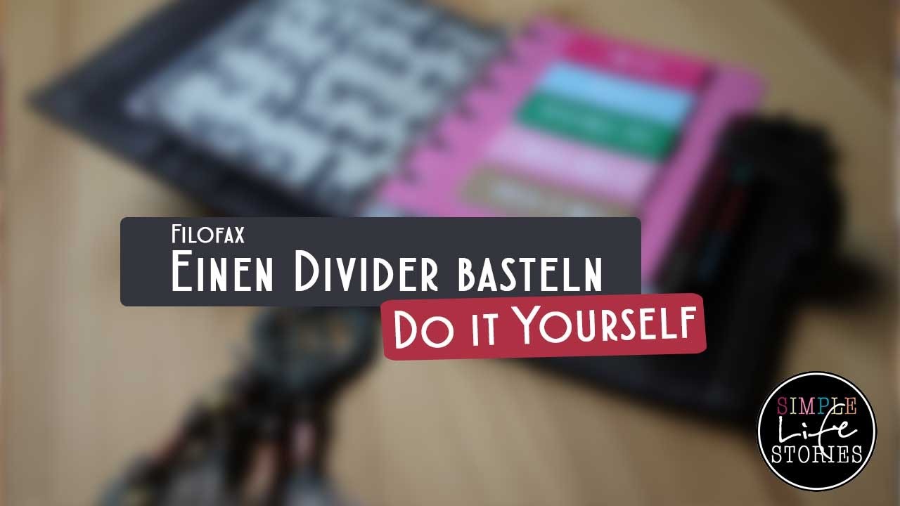 DIY: Einen Divider für den Filofax basteln