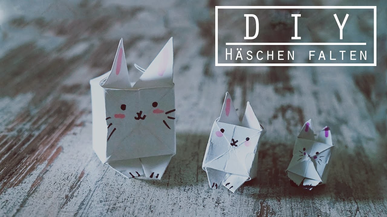 KuneCoco • DIY • Hase falten • Häschen für Ostern