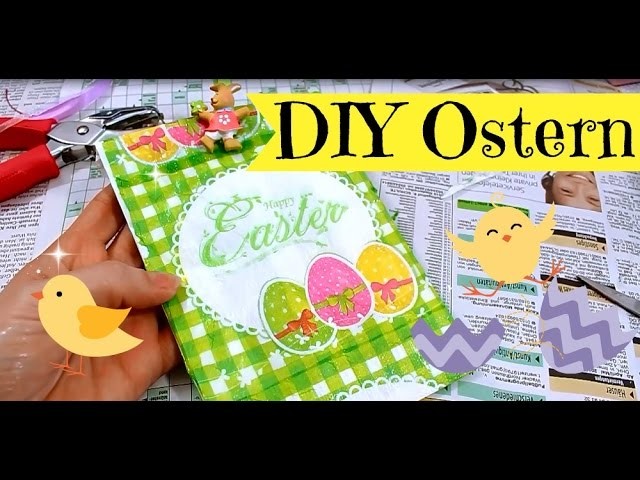 Basteln zu Ostern | DIY Inspiration mit Serviettentechnik | Geschenkverpackung selber machen