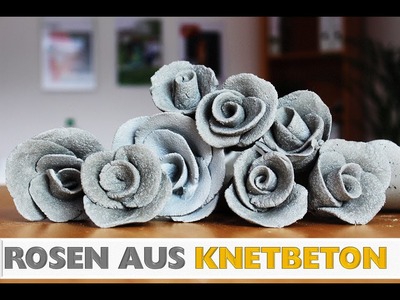 DIY: Deko Rose aus Knetbeton Selber machen! In 2 min!