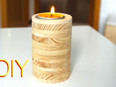 DIY  ★ Kerzenständer  aus Holz Anleitung