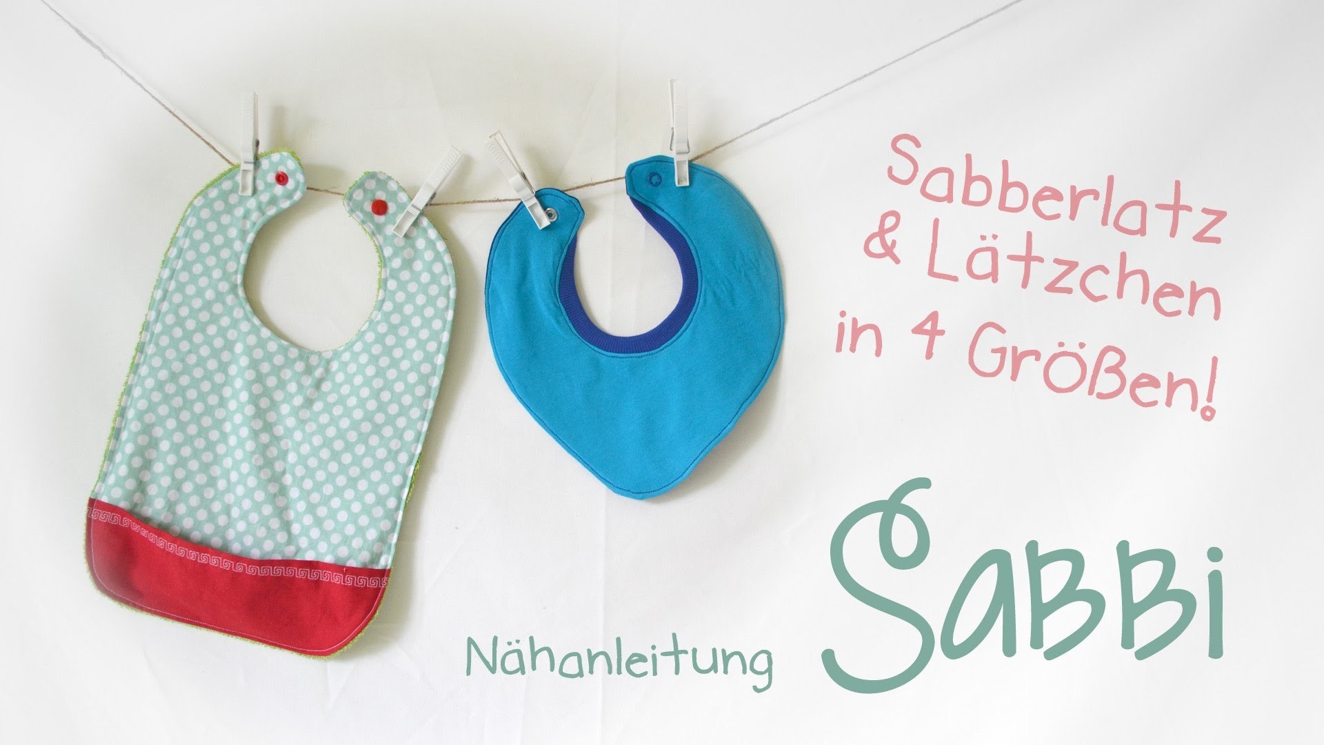 Nähanleitung "Sabbi" - Sabberlätzchen und Lätzchen mit Tasche