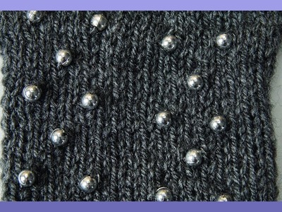 PERLEN EINSTRICKEN ANLEITUNG - Wie strickt man Perlen ein ?