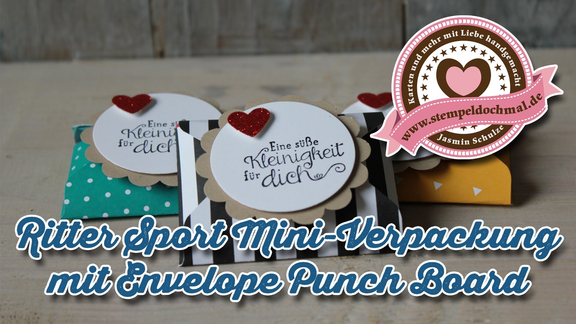 Tutorial: Envelope Punch Board Verpackung für Ritter Sport Mini mit Stampin' Up!