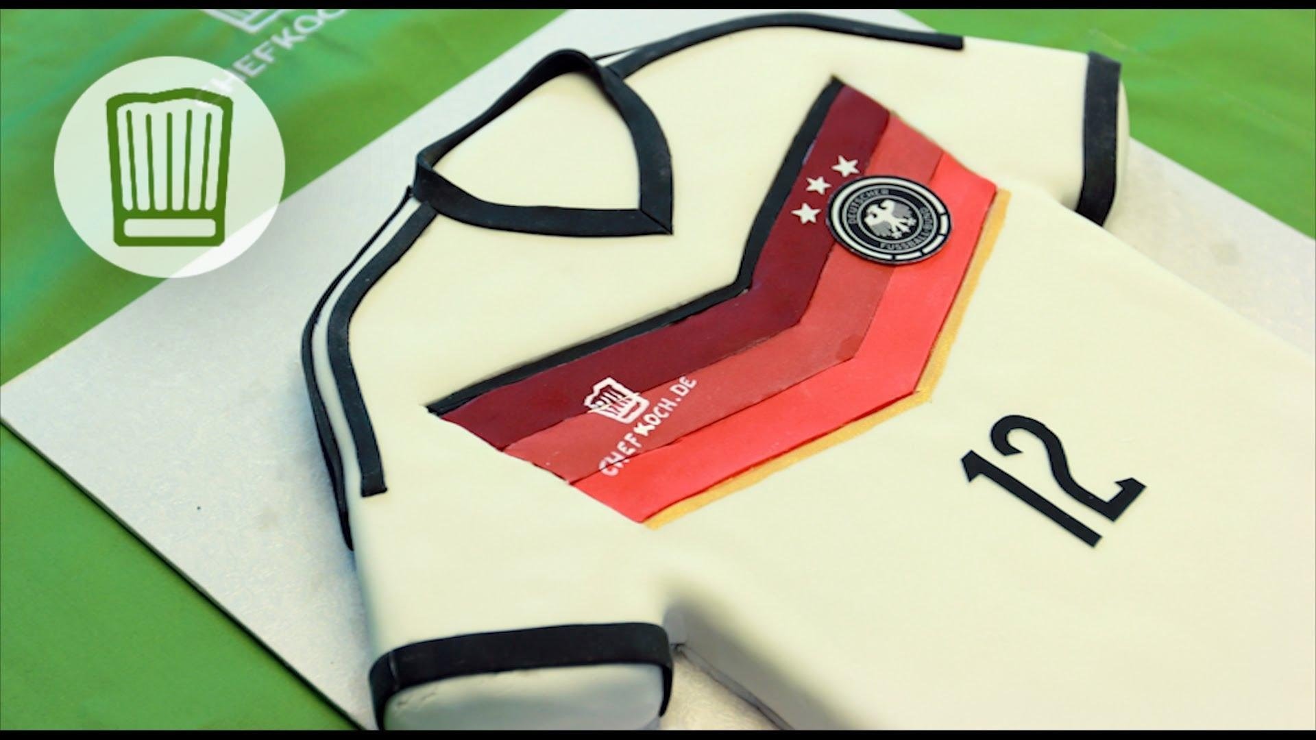 WM-Kuchen: eine Trikot-Torte zu WM 2014 - vier Sterne für unsere Elf #chefkoch