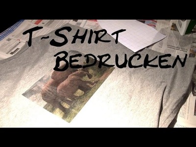 DIY T-Shirt Bedrucken | T-Shirt Ideas | Mit Bügelfolie bedrucken | selber gestalten | deutsch