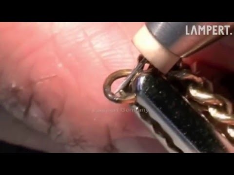 Lampert PUK 4 Anwendungsvideo Tutorial Öse verstärken