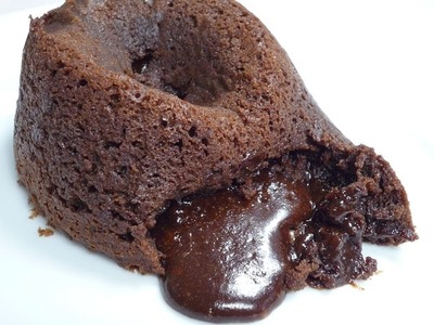 Chocolate Lava Cake. Molten Chocolate Cake (Schokokuchen mit flüssigem Kern) selbst gemacht