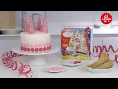 Coppenrath & Wiese – Kuchenkult – Tutorial – Torte zum Kindergeburtstag im rosa Schloss-Design