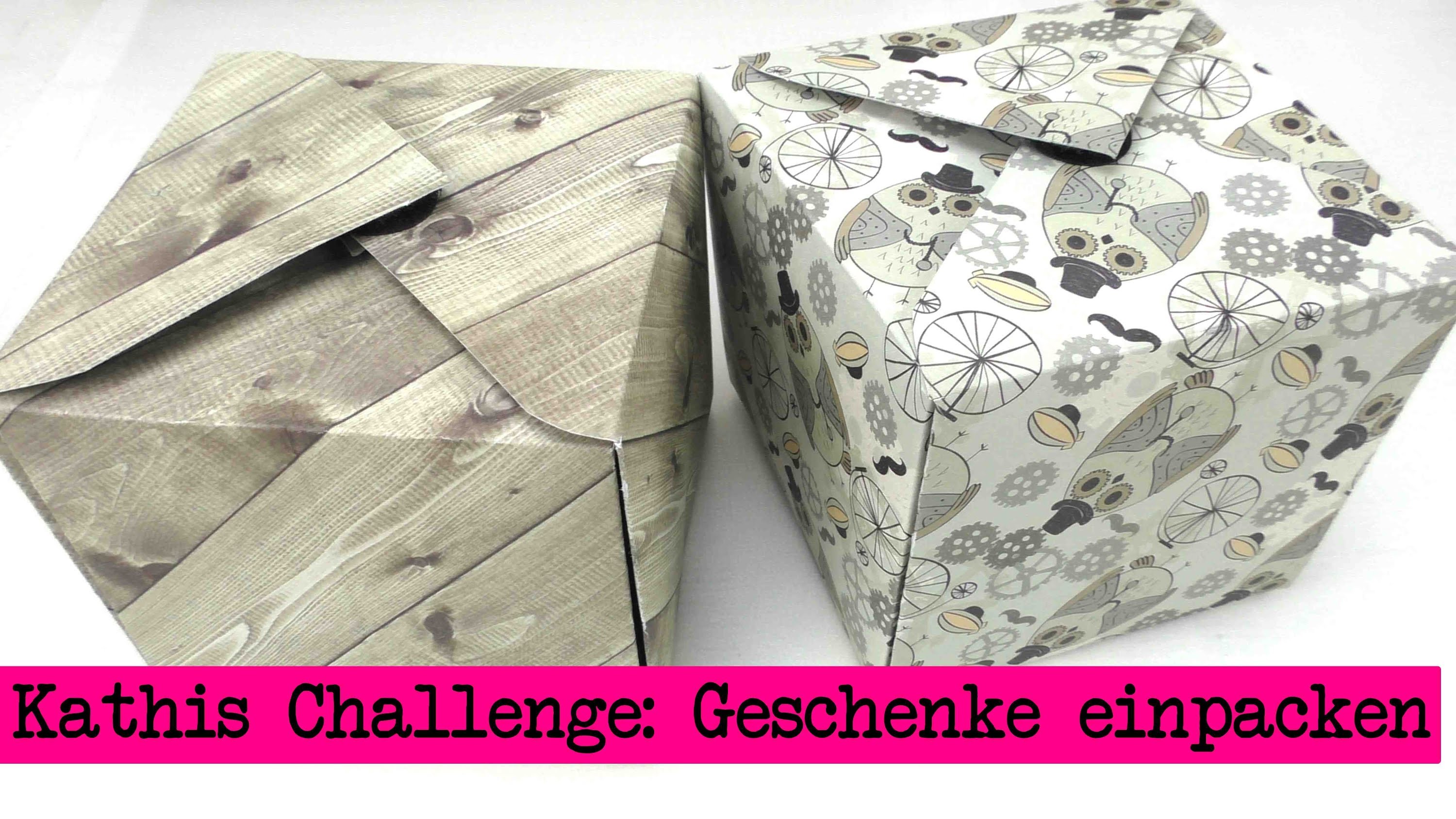 Diy Inspiration Challenge 17 Geschenke Verpacken Kathis Challenge Tutorial Do It Yourself 1692