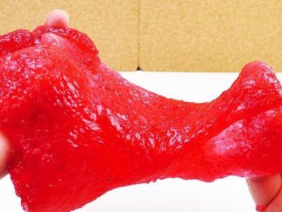 Essbaren Erdbeer Schleim selber machen | Glibber ohne Chemie | Slime Zuhause herstellen | Rezept