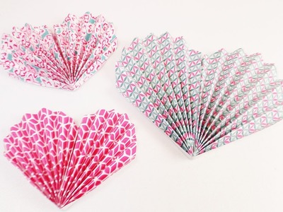 Fächer Herz für den Valentinstag | einfach & schnell falten | Geschenk & Dekoration | DIY Heart