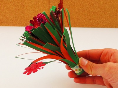 Kleinen Blumenstrauß selber machen | Geschenkidee für Mutter- und Vatertag | Blumenstrauß aus Papier