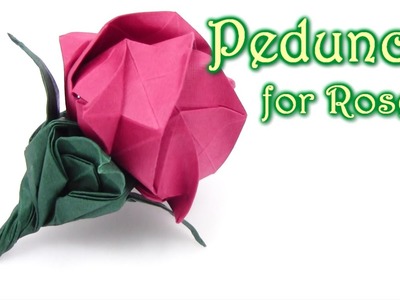 Origami Peduncle  for Kawasaki Rose - Yakomoga Origami tutorial